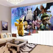 Black Bat Nice Spider 3D Curtain Blockout Photo Printing Curtains Drape Fabric