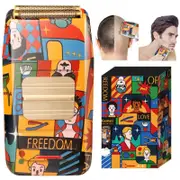 Electric Shaver Razor Grooming Kit Hair Shaver For Men Wet Dry Beard Shaving Machine Graffiti Pattern Electric Razor