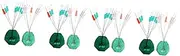 Kisangel 4sets Fishing Tackle Kit Silicone Stoppers and Float Stops for Professional Fishing Easy to Use and Carry 20pcs*4
