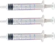 Oral Syringe - 3 mL - Best for Dispensing Liquids and Oils - Individually Wrapped - 5 pcs by BioRx