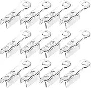 uxcell 600 Pcs Fold Over Cord Ends, 8.1x1.2mm Ribbon Crimp Ends Cap, Clasp Tips for Leather Craft Jewelry Making DIY (White K)
