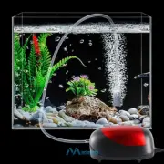 Silent Aquarium Mini Bubble Air Stone Aerator Fish Tank Hydroponic Oxygen Pump