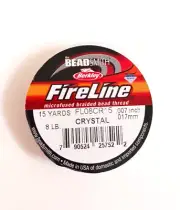 Berkley Fireline Crystal 8LB. 15Yd braided fish line bead thread lures tackle