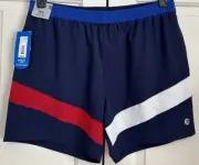 NWT Solaris active size XL navy red white athletic fit elite active shorts mens