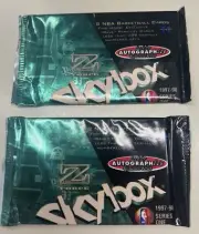 Skybox Z Force 1997-98 Series 1 Basketball Cards 2- UNOPENED Hobby Packs!