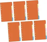 SECFOU 30 Pcs Planner Paper Hole Notebook Papers Hole School Stationery Index Loose-leaf Refill