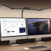 LED Desk Lamp with Clamp, 24W Architect Light, Auto-Dimming, Stepless Brightn...