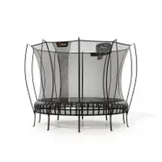 VULY Thunder 2 Large 12ft Springless Trampoline with Enclosure - Round Kids Trampolines Bundle With Basketball Hoop