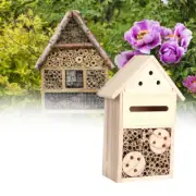 Wooden Insect Bee House Natural Wood Bug Room Shelter Garden Box ing HD