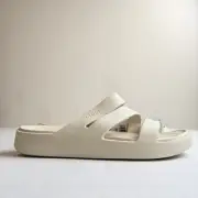 Crocs Getaway Strappy Sandals Size W11 Stucco Slide Water Shoes 209587-160