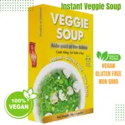 Instant Veggie Soup - Malabar Spinach & Straw Mushroom, Gluten Free, Non GMO