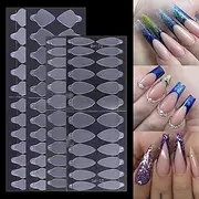 French Forma Stickers - French Manicure Tips Inner Mold | Portable Gel Extension Quick Building Nail Forms Mould For Studio Tristo