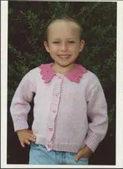 Plymouth Yarns Knitting Pattern #P252 Wildflower Fancy Child's Cardigan 20"-32"
