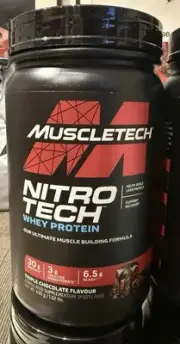 1 X MuscleTech Nitro Tech Whey Protein 690g 1.5 Lbs Triple Chocolate