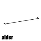 AVVA Round Single Towel Rail - 800mm - Matte Black