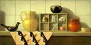 Still Life Tile Backsplash Poole Southwest Art Ceramic Mural FPA039