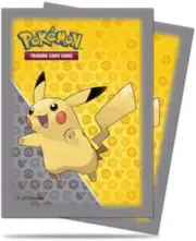 Ultra Pro Trading Card Supplies Deck Protectors - Pikachu (Gray Border) 65 Pack