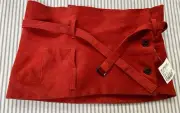 NWT ANN DEMEULEMEESTER Brick Suede High Waisted Belt