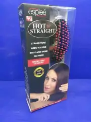 Esplee Hot N' Straight Styling Brush Ceramic Ionic Technology Black