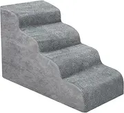 Dog Stairs,Dog Stairs Non-Slip Pet Ramp Stairs Dog Ramp for Bed Pet Dog Steps 4 Tiers Training Stairs Removable and Washable