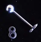 # 8 Number Symbol Ball Cards Poker Logo Sign Tongue Bar Body Piercing Jewelry