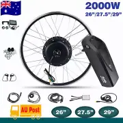 2000W 48V 26" 27.5" 29" ebike conversion kit rear wheel Twist Throttle 7 speed