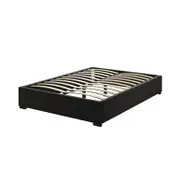 Septima Upholstered Velvet Bed Base - Ink