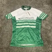Garneau Go Active Backroads Women’s Front Half Zip Cycling Shirt M Green