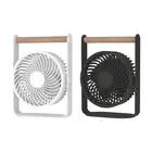 USB Desk Fan Decor Mini with Handle Portable for Traveling Car Indoor