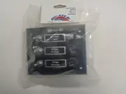 BOATER SPORTS BAKELITE TOGGLE / FUSE SWITCH PANEL S-3304CSM BLACK / SILVER BOAT
