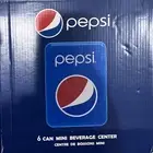 6 Can Mini Beverage Center Pepsi Compact Portable Mini Cooler Mini Fridge