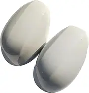 ​Car Left + Right Rear Mirror Cover Shell Cap Housing Compatible For BMW Mini Cooper F54 F55 F56 F57 F60 2020 2021 2022 2023 2024(White)