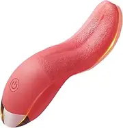 Vibrator Adult Sex Toys for Women - Clitoral Licking Womens Sex Toys Licking Tongue Toy for Women, Clitoral Stimulator Adult Toys for Women G Spot Dildo Tongue Vibrator Sex Toy Anal Toy with 10 Vibration Modes Adult Sex Toy