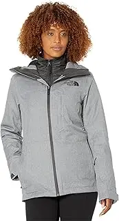 [THE NORTH FACE] Women's ThermoBall Eco Snow Triclimate Jacket Medium Grey Heather/Asphalt Grey