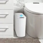 Automatic Motion Sensor Bathroom Trash Can with Lid