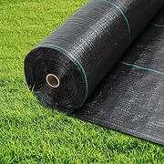 Rengue Weed Barrier Landscape Fabric, 6 x 300FT Weed Blocker Garden Ground Cover Fabric, Heavy Duty Garden Control Cloth, Woven Geotextile Fabric for Planting Landscaping Driveway 3.2 OZ