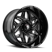 20x9 American Truxx AT1914 Euphoria Gloss Black Milled Wheel 5x150 (0mm)