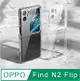 OPPO Find N2 Flip 全透明PC硬背蓋手機殼保護殼保護套