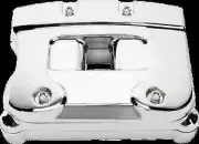 DS Chrome Rocker Box Cover Kit for Harley Super Glide 86-91