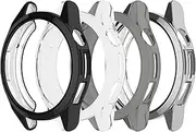 intended for Huawei watch GT Runner Case Replacement Screen Protector Case Soft TPU Silicone Bumper Case Fashion Metal Colors intended for Huawei watch GT Runner (FourColors-B)