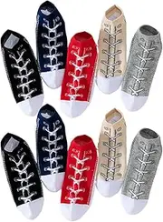 [Zunetsutock] No Show Socks,Athletic Ankle Socks - Breathable Athletic Socks 5 Pairs No Show Boat Socks,Sweat-Absorbent Crew Socks Low Cut Comfortable Ankle Socks for Men