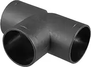 X AUTOHAUX 50mm T Piece Duct Air Ducting Connector Straight Air Heater Duct Joiner Connector Pipe Black