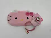 Hello Kitty Sanrio Plush Zip-Up Pencil Case & Pastel Rubber Bracelets With Charm