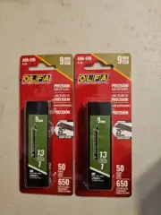 O L F A OLFA 9149 ABB-50B 9mm UltraSharp Black Snap-Off Blade 50-Pack 2Pack