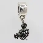 NEW AUTHENTIC PANDORA CHARM MICKEY MOUSE EAR HAT BLACK 791471NCK W SUEDE POUCH