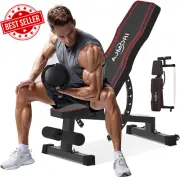 Adjustable Weight Bench, 1200LB Workout Bench Decline Incline for Home Gym,Sit-U