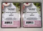 2 BETTER HOMES & GARDENS Wax Melts WHITE PEACH & DAISY 2.5 Oz Each