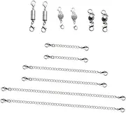 IWOWHERO 1 Set 12pcs Necklace Magnetic Buckle Jewelry Lobster Closure Magnet Bracelet Clasps Magnetic Lobster Clasps Necklace Accessory Jewelry Making Chains Making Clasps Necklace Extender