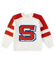 [Stella McCartney Kids] Stella McCartney Kids Embroidered cotton sweater Y 6 white
