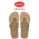 【havaianas 哈瓦仕】拖鞋 男鞋 女鞋 夾腳拖 國旗 Brasil Logo 卡其色 4110850-3581U(哈瓦士)